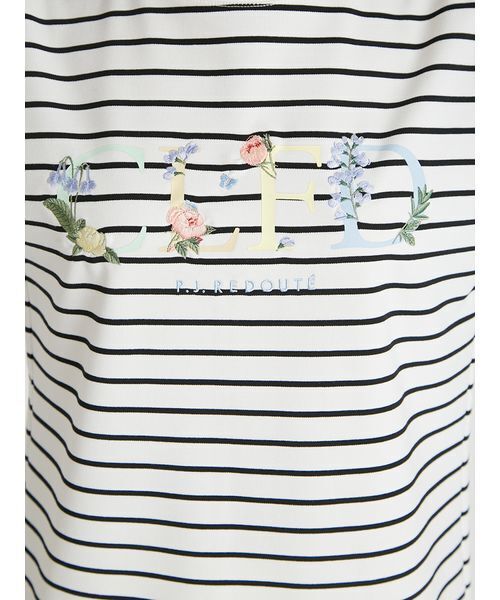 CELFORD(セルフォード)の「【CELFORD×P.J. REDOUTEコラボ】 エンブロイダリーTシャツ(Tシャツ/カットソー・レディース・その他/ブラック/ホワイト・F)」の10枚目の写真