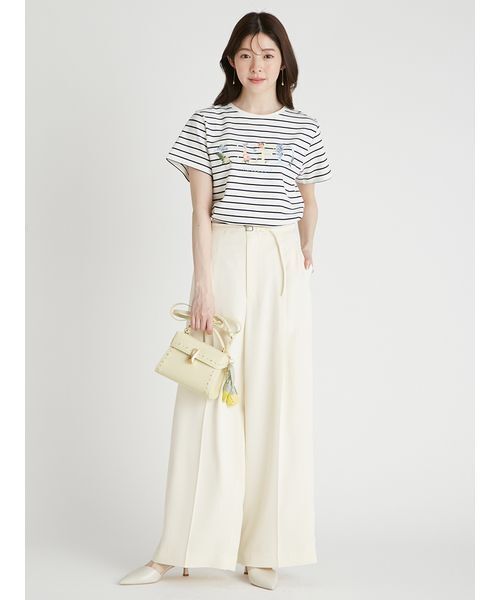CELFORD(セルフォード)の「【CELFORD×P.J. REDOUTEコラボ】 エンブロイダリーTシャツ(Tシャツ/カットソー・レディース・その他/ブラック/ホワイト・F)」の11枚目の写真