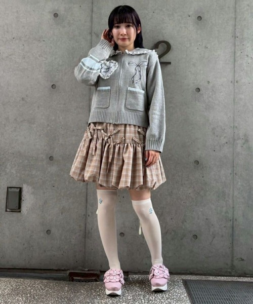 Candy Stripper（キャンディストリッパー）の「CANDY CLUB SAILOR KNIT ブルゾン（ブルゾン・レディース・アイボリー/ライトブルー/グレー・FREE）」の10枚目の写真