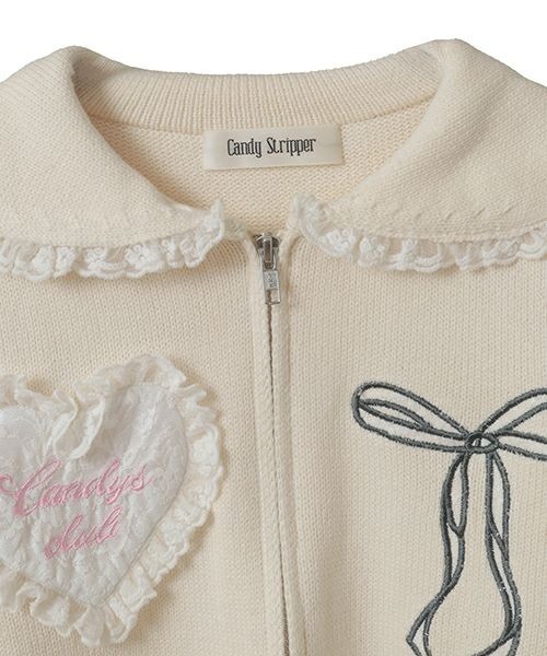 Candy Stripper（キャンディストリッパー）の「CANDY CLUB SAILOR KNIT ブルゾン（ブルゾン・レディース・アイボリー/ライトブルー/グレー・FREE）」の17枚目の写真