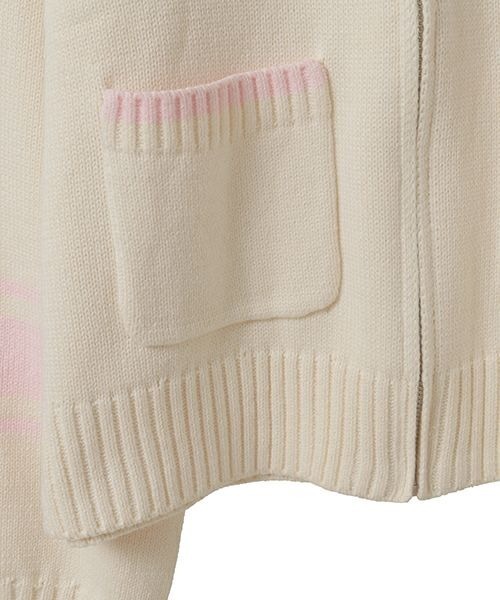 Candy Stripper（キャンディストリッパー）の「CANDY CLUB SAILOR KNIT ブルゾン（ブルゾン・レディース・アイボリー/ライトブルー/グレー・FREE）」の19枚目の写真