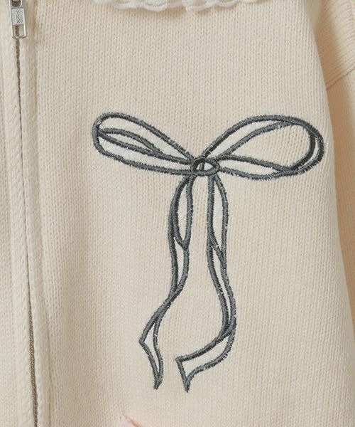 Candy Stripper（キャンディストリッパー）の「CANDY CLUB SAILOR KNIT ブルゾン（ブルゾン・レディース・アイボリー/ライトブルー/グレー・FREE）」の20枚目の写真