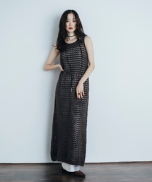 Shelly island（シェリーアイランド）の「透かし編みレイヤードワンピース（ワンピース）」