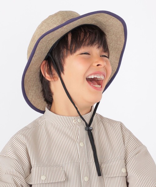 SHIPS（シップス）の「SHIPS KIDS: アドベンチャー ハット（ハット・キッズ・ベージュ・MEDIUM/LARGE）」の2枚目の写真