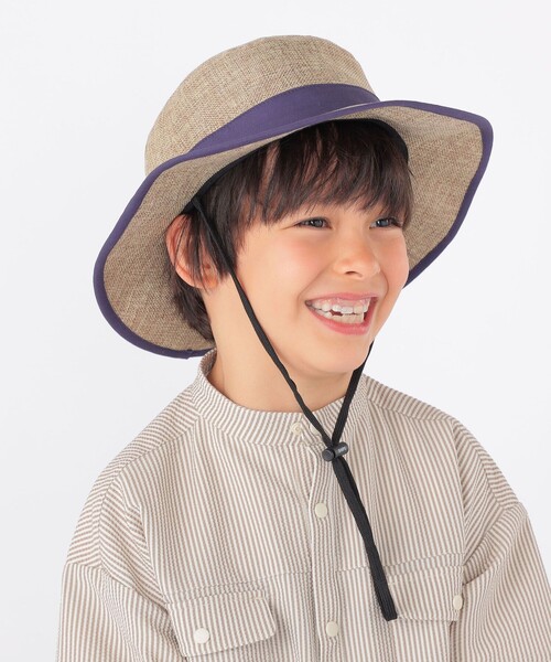 SHIPS（シップス）の「SHIPS KIDS: アドベンチャー ハット（ハット・キッズ・ベージュ・MEDIUM/LARGE）」の5枚目の写真