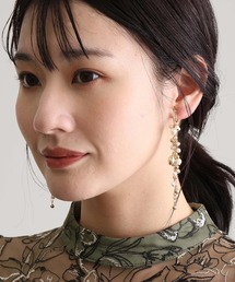atlo（アトロ）の「メタル パール ロング 同窓会 オケージョン お呼ばれ 結婚式 （イヤリング）」