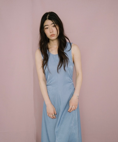 DRWCYSドロシーズグレージップノースリーブワンピース妊婦さんもＯＫ♪ オープンバックロングワンピース（ワンピース）｜DRWCYS