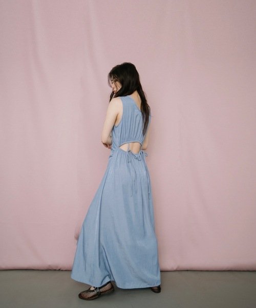 DRWCYS(ドロシーズ)の「オープンバックロングワンピース(ワンピース・レディース・ブルー/ネイビー・FREE)」の19枚目の写真