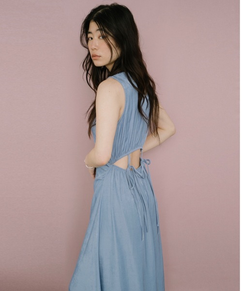 DRWCYS(ドロシーズ)の「オープンバックロングワンピース(ワンピース・レディース・ブルー/ネイビー・FREE)」の22枚目の写真