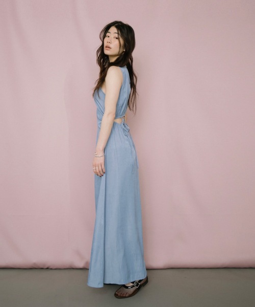 DRWCYS(ドロシーズ)の「オープンバックロングワンピース(ワンピース・レディース・ブルー/ネイビー・FREE)」の18枚目の写真