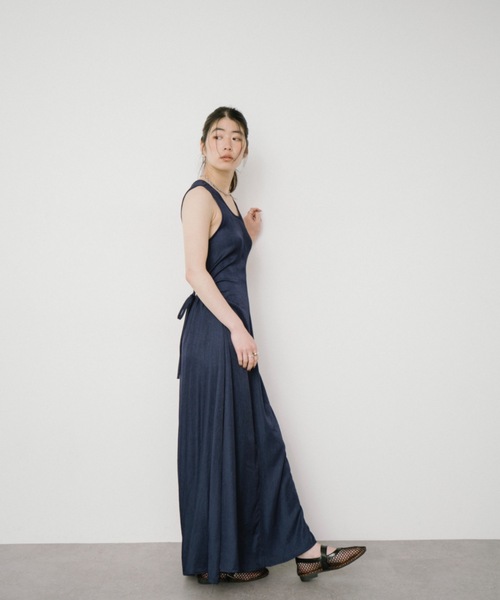 DRWCYS(ドロシーズ)の「オープンバックロングワンピース(ワンピース・レディース・ブルー/ネイビー・FREE)」の8枚目の写真