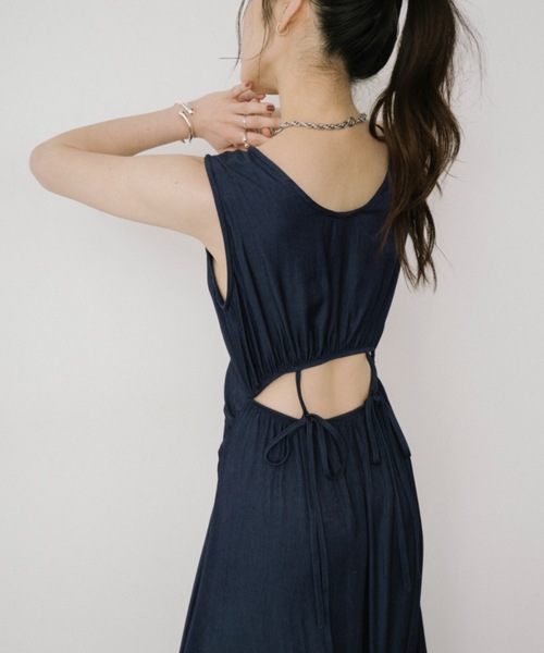 DRWCYS(ドロシーズ)の「オープンバックロングワンピース(ワンピース・レディース・ブルー/ネイビー・FREE)」の12枚目の写真