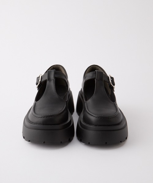 forksy.（フォルクシー）の「【forksy.】ボリュームソール T字ストラップローファー（ローファー・レディース・ブラウン/ブラック・L/M/S）」の3枚目の写真