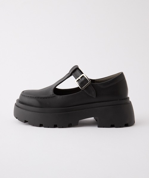 forksy.（フォルクシー）の「【forksy.】ボリュームソール T字ストラップローファー（ローファー・レディース・ブラウン/ブラック・L/M/S）」の4枚目の写真