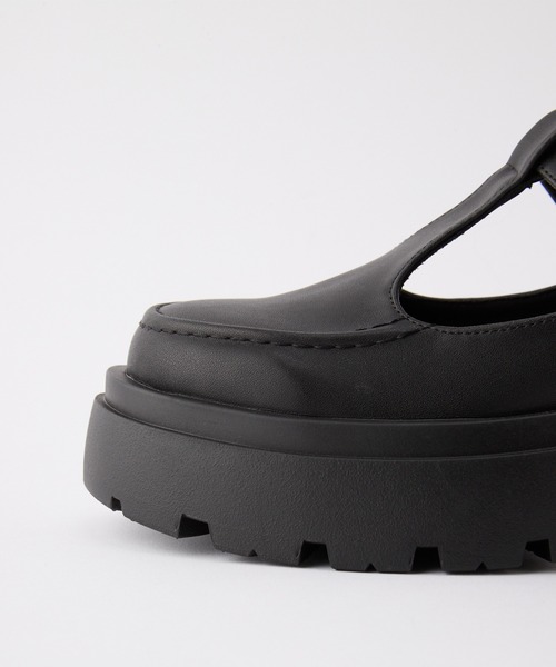 forksy.（フォルクシー）の「【forksy.】ボリュームソール T字ストラップローファー（ローファー・レディース・ブラウン/ブラック・L/M/S）」の8枚目の写真