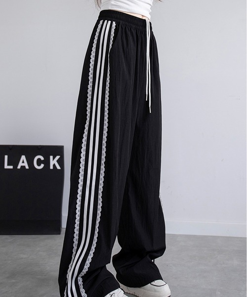 HALEY PESCA(ヘーリーペスカ)の「HALEY PESCA/レースライン トラックパンツ(その他パンツ・レディース・ホワイト/ブラック・MEDIUM/SMALL)」の10枚目の写真