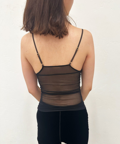 EDIT. FOR LULU（エディットフォールル）の「シアーキャミソール（キャミソール・レディース・ブラック・FREE）」の22枚目の写真