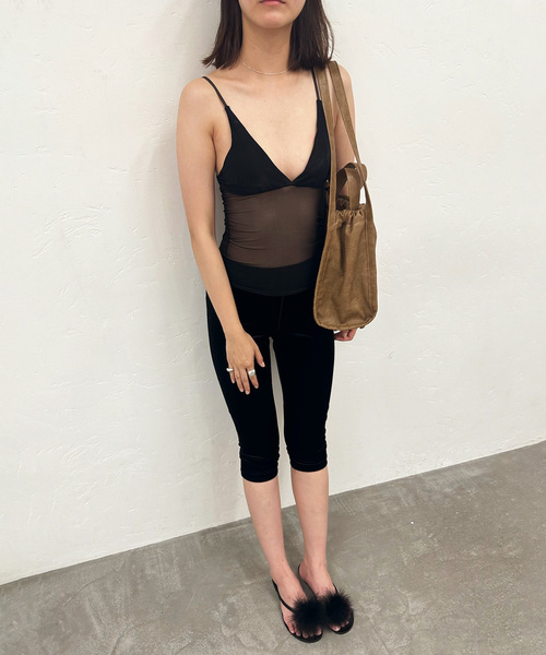 EDIT. FOR LULU（エディットフォールル）の「シアーキャミソール（キャミソール・レディース・ブラック・FREE）」の21枚目の写真