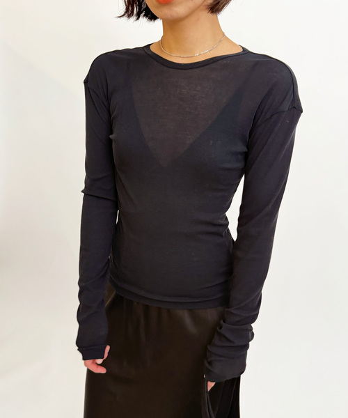 EDIT. FOR LULU（エディットフォールル）の「シアーキャミソール（キャミソール・レディース・ブラック・FREE）」の20枚目の写真