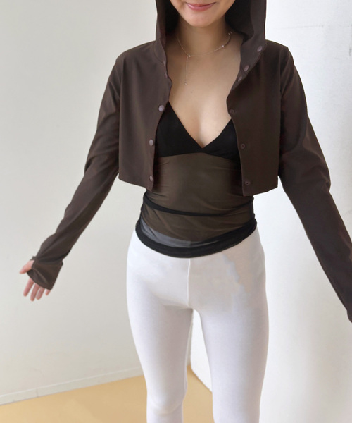 EDIT. FOR LULU（エディットフォールル）の「シアーキャミソール（キャミソール・レディース・ブラック・FREE）」の18枚目の写真