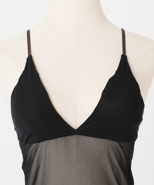 EDIT. FOR LULU（エディットフォールル）の「シアーキャミソール（キャミソール・レディース・ブラック・FREE）」の10枚目の写真