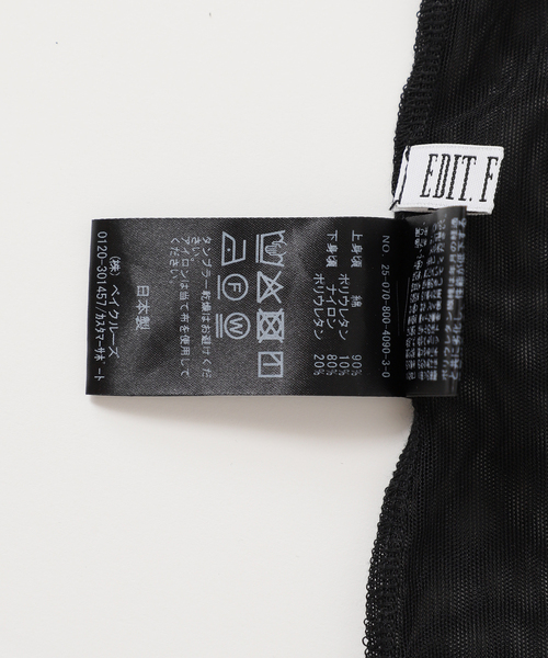 EDIT. FOR LULU（エディットフォールル）の「シアーキャミソール（キャミソール・レディース・ブラック・FREE）」の6枚目の写真