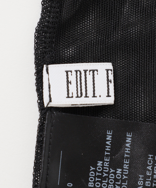 EDIT. FOR LULU（エディットフォールル）の「シアーキャミソール（キャミソール・レディース・ブラック・FREE）」の5枚目の写真