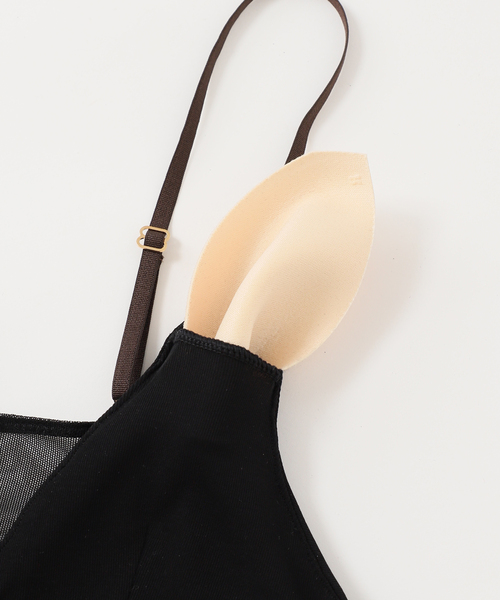 EDIT. FOR LULU（エディットフォールル）の「シアーキャミソール（キャミソール・レディース・ブラック・FREE）」の4枚目の写真