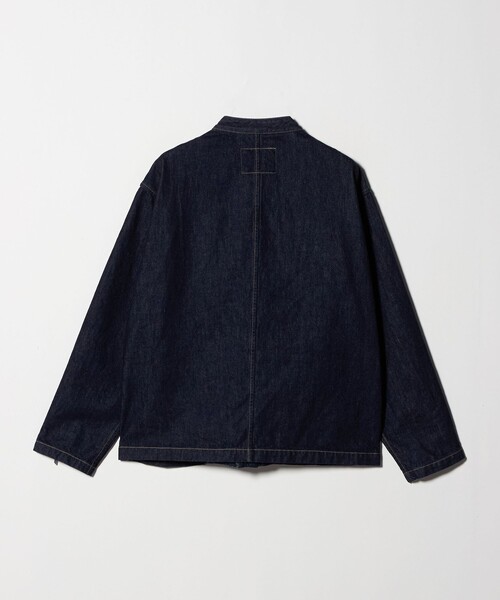 ASTRAET＞デニム ノーカラー ジップブルゾン UNISEX（デニム