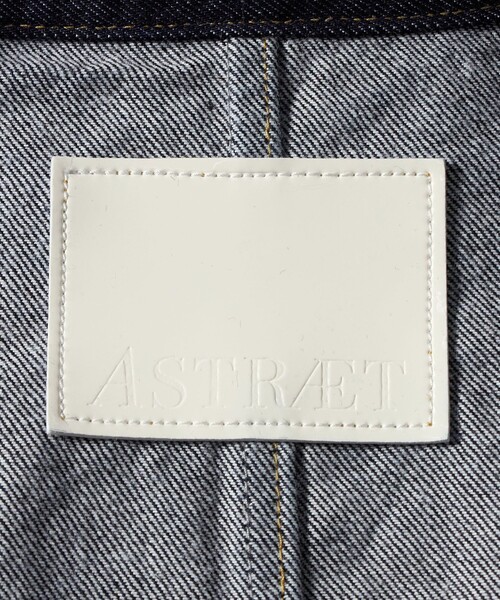 ASTRAET＞デニム ノーカラー ジップブルゾン UNISEX（デニムジャケット