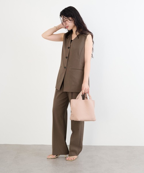MICA&DEAL（マイカ＆ディール）の「【NAGHEDI】スモールトートバッグ-St Barths Small Tote（トートバッグ・レディース・ピンク/ダークブラウン・S）」の10枚目の写真