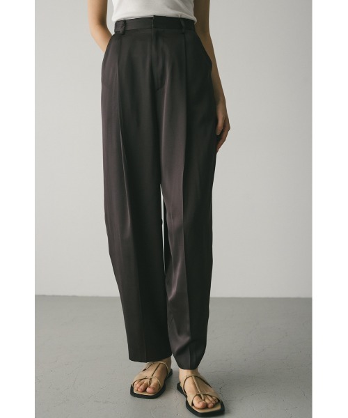 STYLEMIXER（スタイルミキサー）の「サテンタックフォルムパンツ（その他パンツ・レディース・アイボリー/ブラウン・SMALL/MEDIUM）」の20枚目の写真