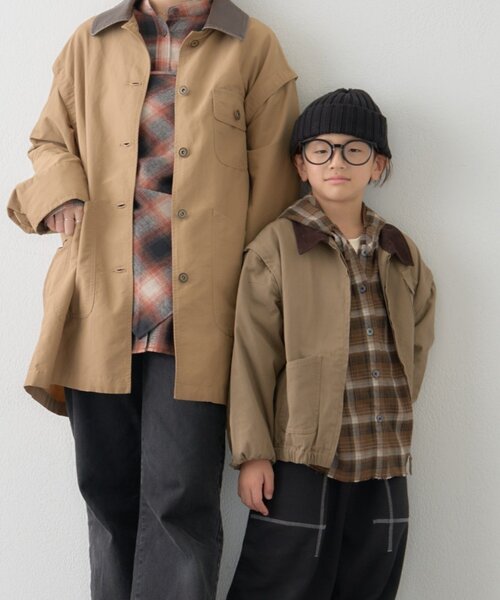 セール】【KIDS】【男女兼用】袖取り外しワークジャケットアウター