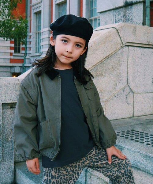 CIAOPANIC TYPY（チャオパニックティピー）の「【KIDS】【男女兼用】袖取り外しワークジャケットアウター（ブルゾン・キッズ・ベージュ/ネイビー/カーキ・MEDIUM/LARGE/X-LARGE/XX-LARGE）」の4枚目の写真