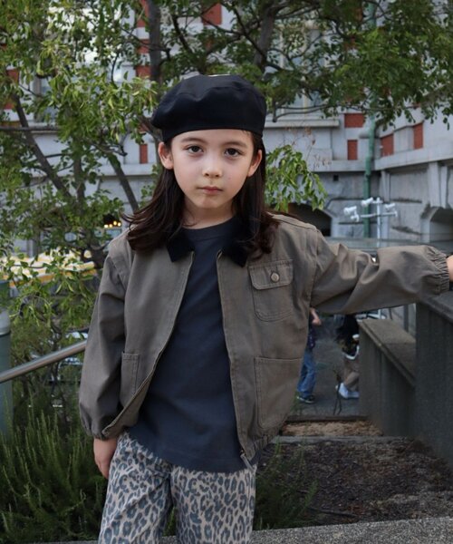 CIAOPANIC TYPY（チャオパニックティピー）の「【KIDS】【男女兼用】袖取り外しワークジャケットアウター（ブルゾン・キッズ・ベージュ/ネイビー/カーキ・MEDIUM/LARGE/X-LARGE/XX-LARGE）」の5枚目の写真