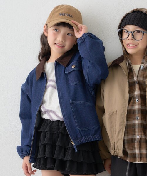 セール】【KIDS】【男女兼用】袖取り外しワークジャケットアウター