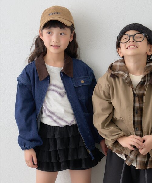 CIAOPANIC TYPY（チャオパニックティピー）の「【KIDS】【男女兼用】袖取り外しワークジャケットアウター（ブルゾン・キッズ・ベージュ/ネイビー/カーキ・MEDIUM/LARGE/X-LARGE/XX-LARGE）」の7枚目の写真