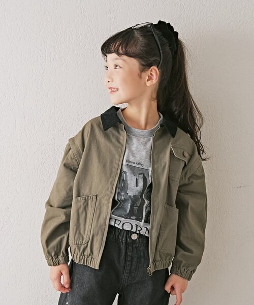 セール】【KIDS】【男女兼用】袖取り外しワークジャケットアウター