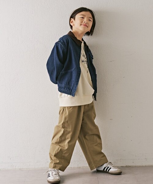 CIAOPANIC TYPY（チャオパニックティピー）の「【KIDS】【男女兼用】袖取り外しワークジャケットアウター（ブルゾン・キッズ・ベージュ/ネイビー/カーキ・MEDIUM/LARGE/X-LARGE/XX-LARGE）」の15枚目の写真