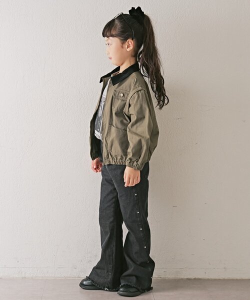 CIAOPANIC TYPY（チャオパニックティピー）の「【KIDS】【男女兼用】袖取り外しワークジャケットアウター（ブルゾン・キッズ・ベージュ/ネイビー/カーキ・MEDIUM/LARGE/X-LARGE/XX-LARGE）」の20枚目の写真