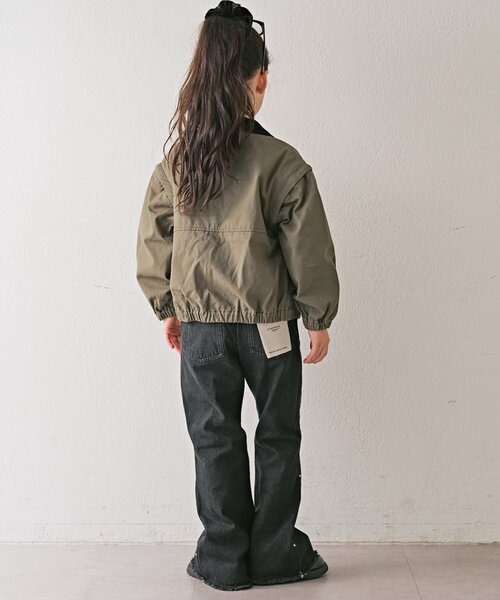 CIAOPANIC TYPY（チャオパニックティピー）の「【KIDS】【男女兼用】袖取り外しワークジャケットアウター（ブルゾン・キッズ・ベージュ/ネイビー/カーキ・MEDIUM/LARGE/X-LARGE/XX-LARGE）」の19枚目の写真