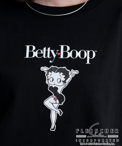 GALLEST（ギャレスト）の「【Betty Boop(TM)】センタープリントワイドTシャツ（Tシャツ/カットソー・レディース・ホワイト/ブラック・38）」の8枚目の写真