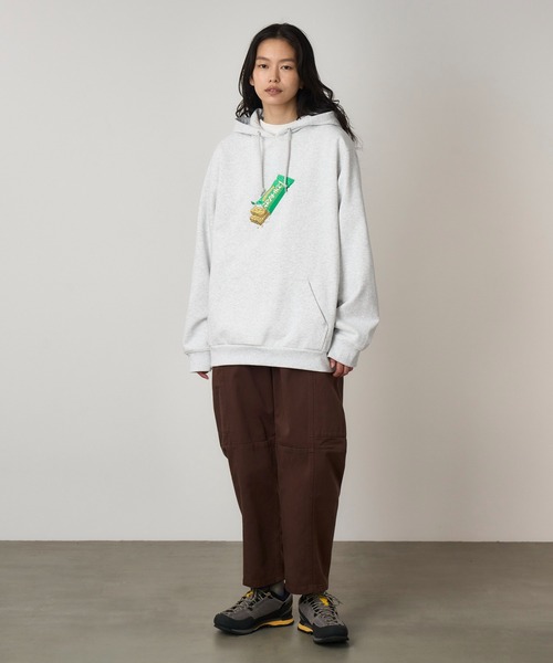 Gramicci(グラミチ)の「GRANOLA HOODED SWEATSHIRT|グラノーラフーデッドスウェットシャツ(パーカー・メンズ・ヘザーグレー/ダークネイビー/ダークブラウン系・S/M/L/XL/XXL)」の7枚目の写真