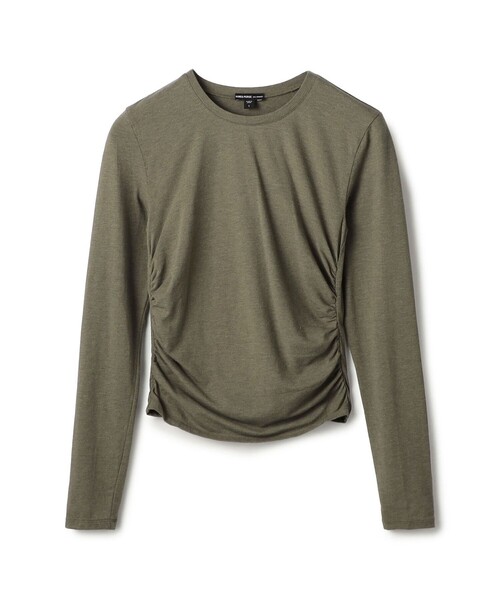 tシャツ コットンポリエステルジャージー サイドシャーリングTシャツ WMTP3232 レディース コットンポリエステルジャージー サイドシャーリングTシャツ