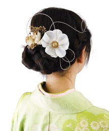 gargle（ガーグル）の「gargle ガーグル：JAPANシリーズ　ベルベットフラワー　セットクリップ（バレッタ/ヘアクリップ）」