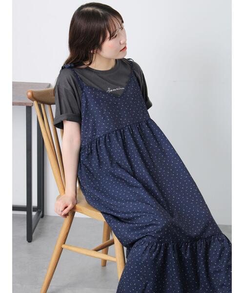 ehka sopo(エヘカソポ)の「ロゴ刺繍Tシャツ(Tシャツ/カットソー・レディース・オフホワイト/チャコールグレー/イエロー・F)」の14枚目の写真