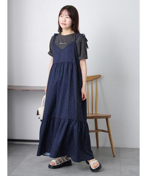 ehka sopo(エヘカソポ)の「ロゴ刺繍Tシャツ(Tシャツ/カットソー・レディース・オフホワイト/チャコールグレー/イエロー・F)」の19枚目の写真