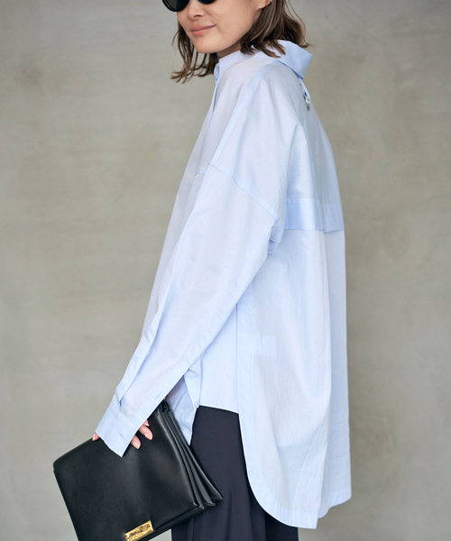 tibi(ティビ)の「【TIBI/ティビ】SHIRTING GABE SHIRT(シャツ/ブラウス・レディース・ネイビー・FREE)」の15枚目の写真