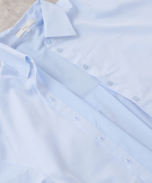 tibi(ティビ)の「【TIBI/ティビ】SHIRTING GABE SHIRT(シャツ/ブラウス・レディース・ネイビー・FREE)」の10枚目の写真
