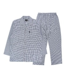 LANVIN collection（ランバン コレクション）の「LANVIN COLLECTION 綿100％ 甘撚ビエラチェック 長袖パジャマ 54440008（ルームウェア/パジャマ・メンズ）」